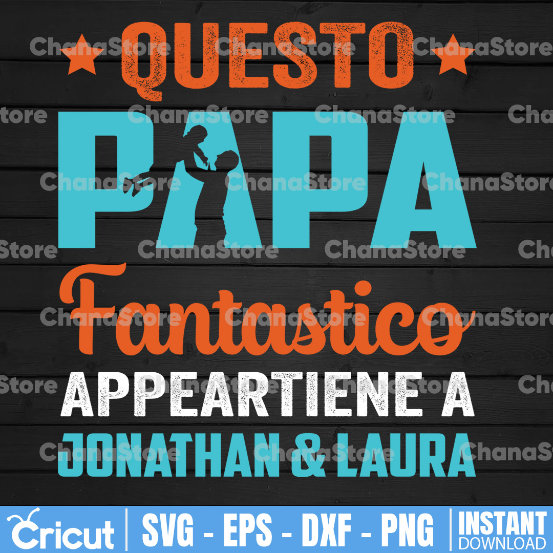 Teetaly Maglietta Personalizzata Festa Del Papà - 100% Cotone Organico