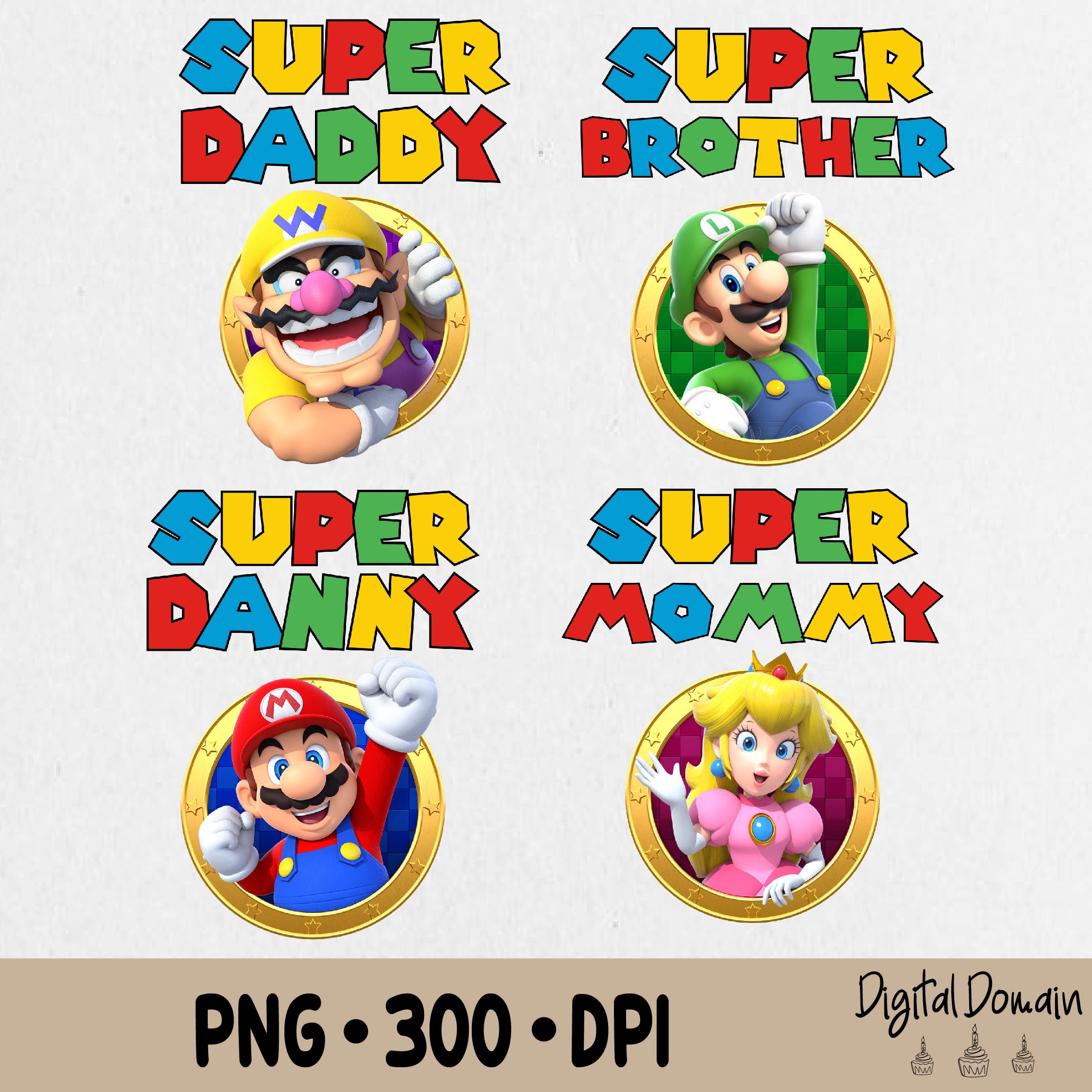 Super Mario Birthday Png, Super Mario Family Birthday Party - Inspire
