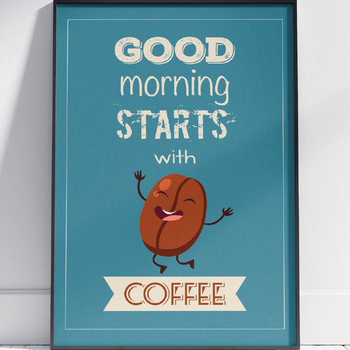 Coffee Bean Wall Art Coffee Painting by Stainles Inspire Uplift