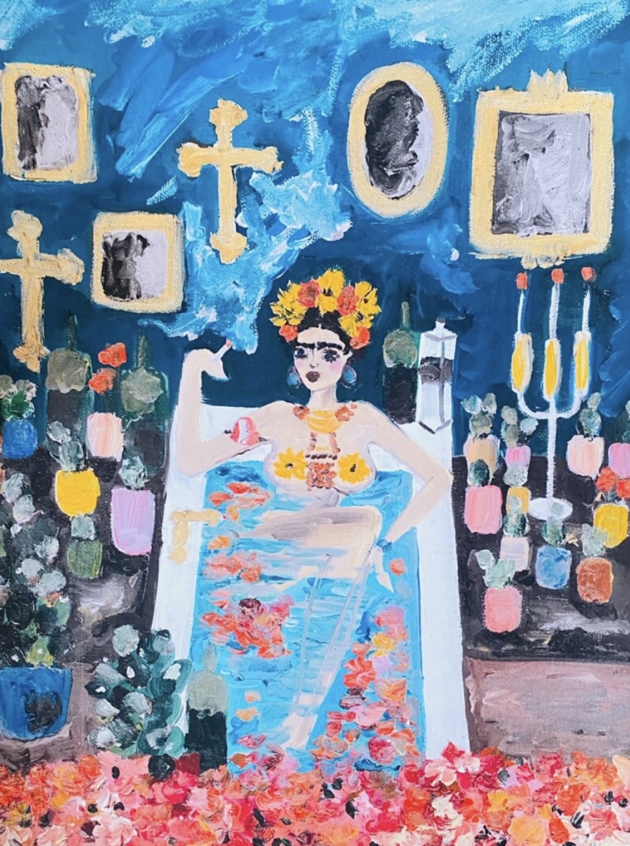 Printable digital art, Frida Kahlo, Made in Heaven, JPG down - Inspire ...
