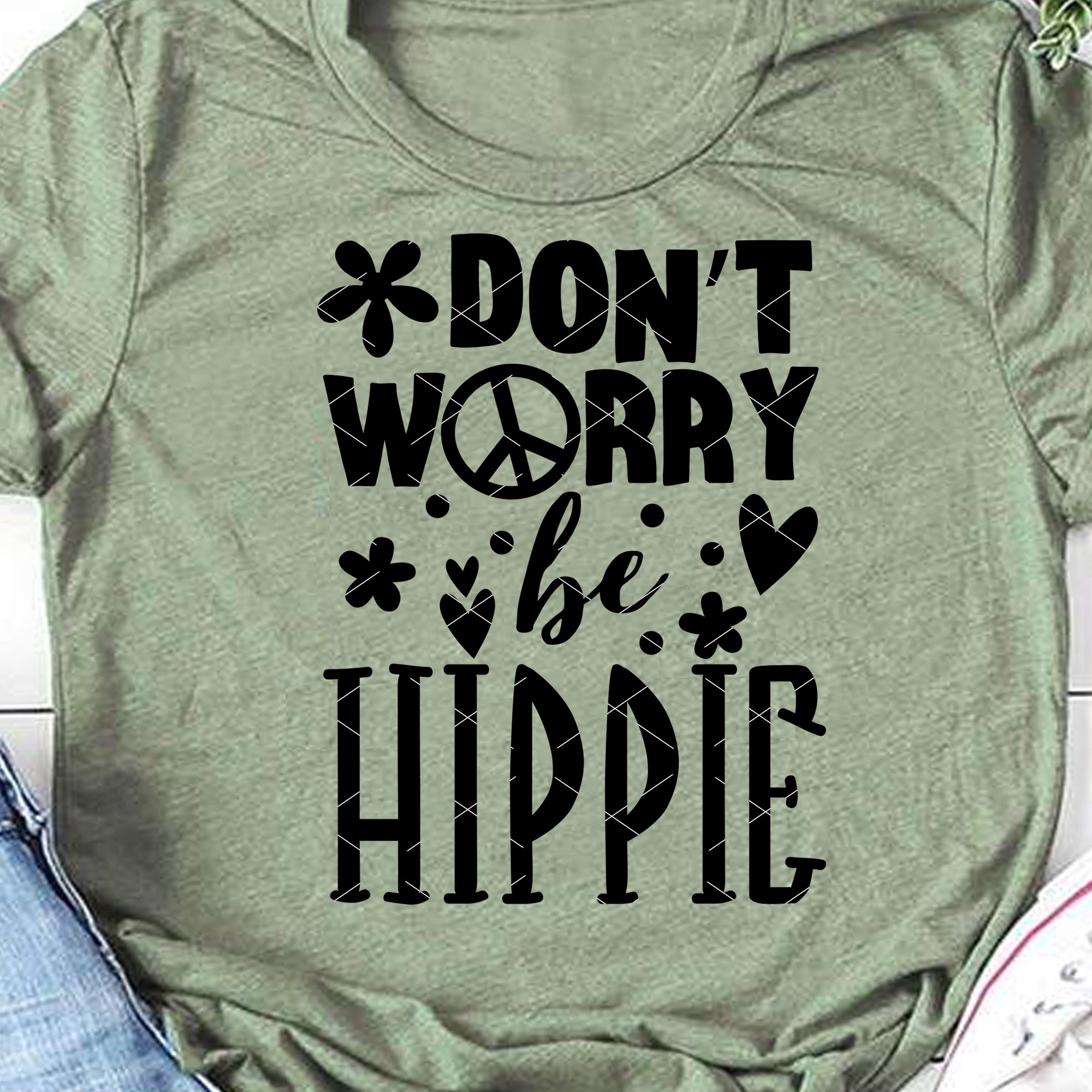 Don't worry be hippie Quote Sun Seashell Ocean Cruise Summer | Inspire ...