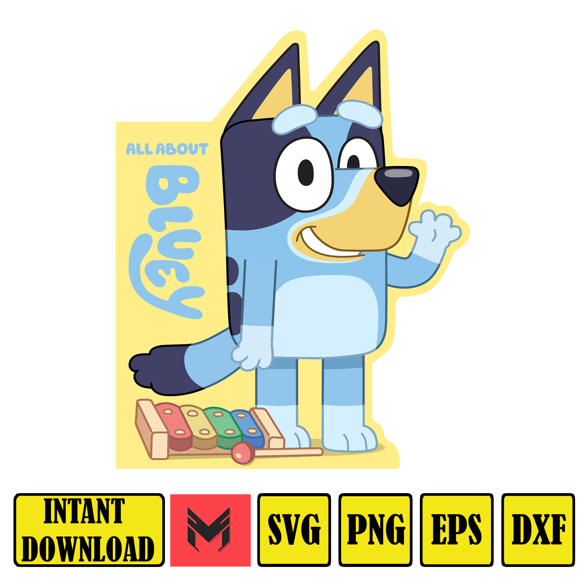 Bluey Svg, Cartoon Svg, Bluey Svg, Cartoon Svg, Bluey Svg, B - Inspire ...