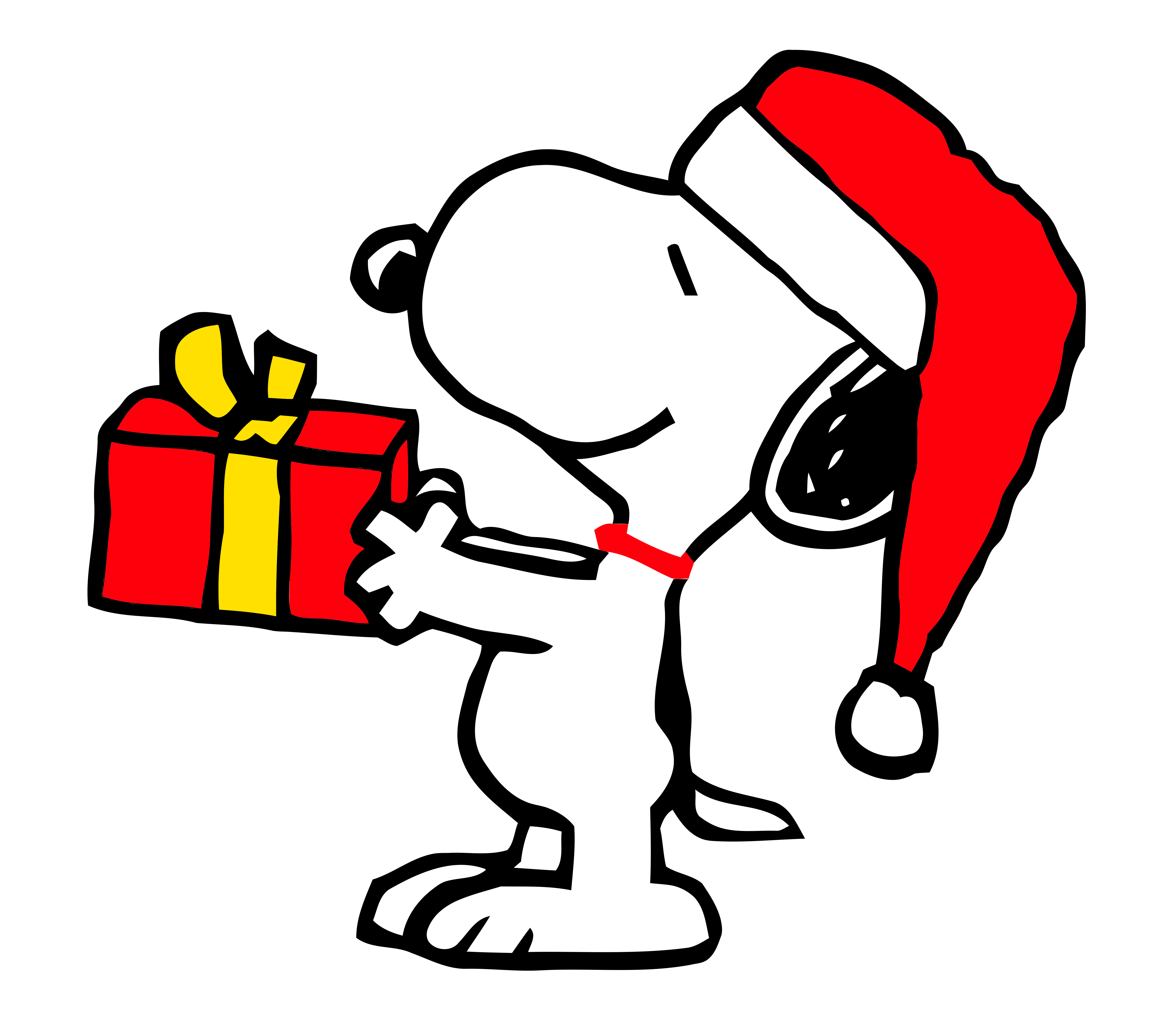 Snoopy Gift Christmas Svg Files For Silhouette Files For Cri | Inspire ...