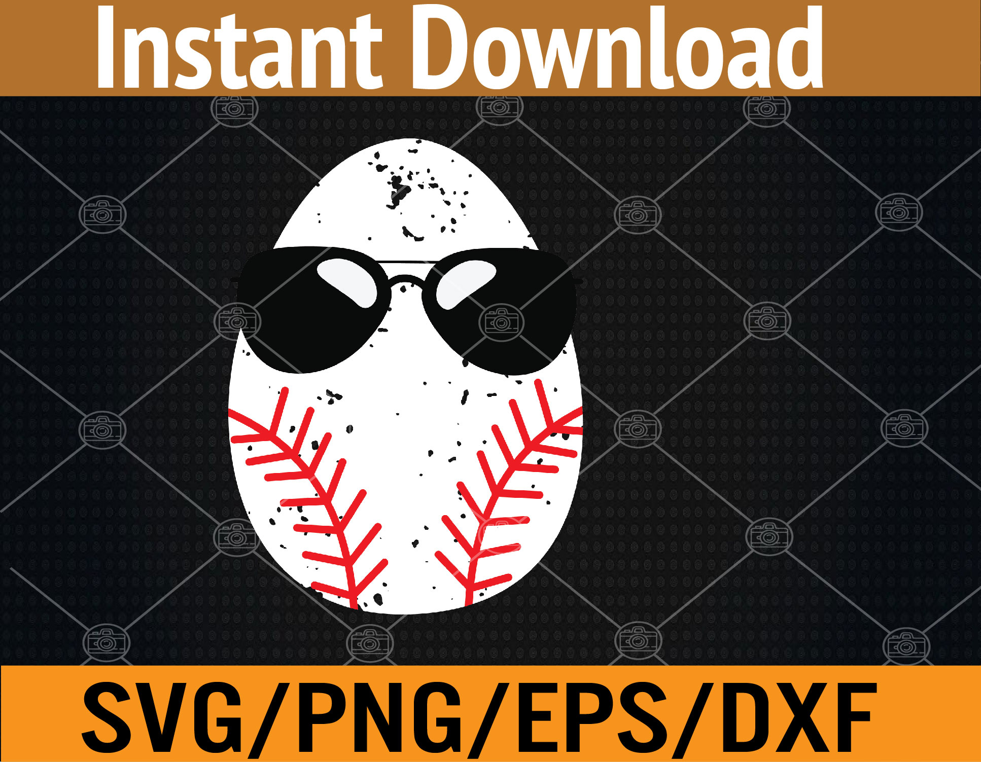 Baseball Easter Egg Svg, Eps, Png, Dxf, Digital Download Inspire Uplift