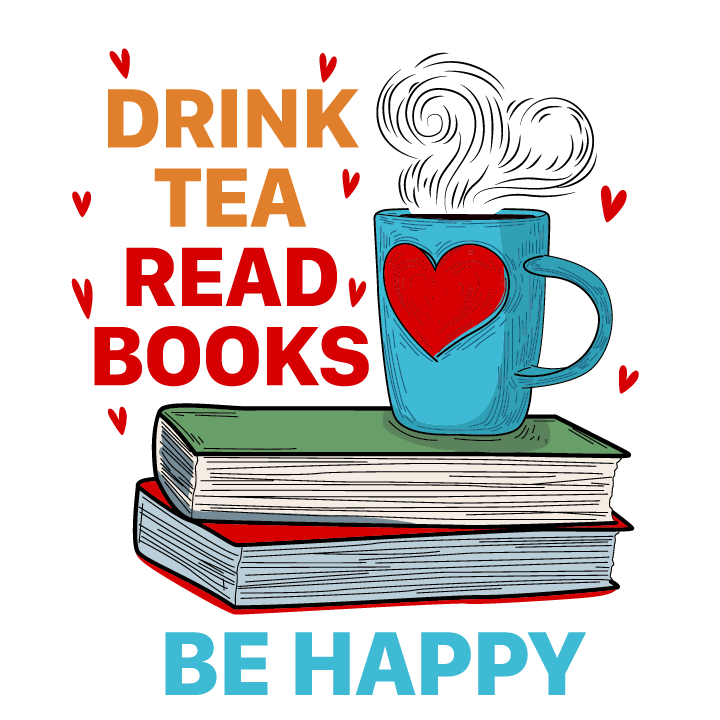 Drink Tea Read Books Be Happy SVG / Cut File / Reading SVG | Inspire Uplift