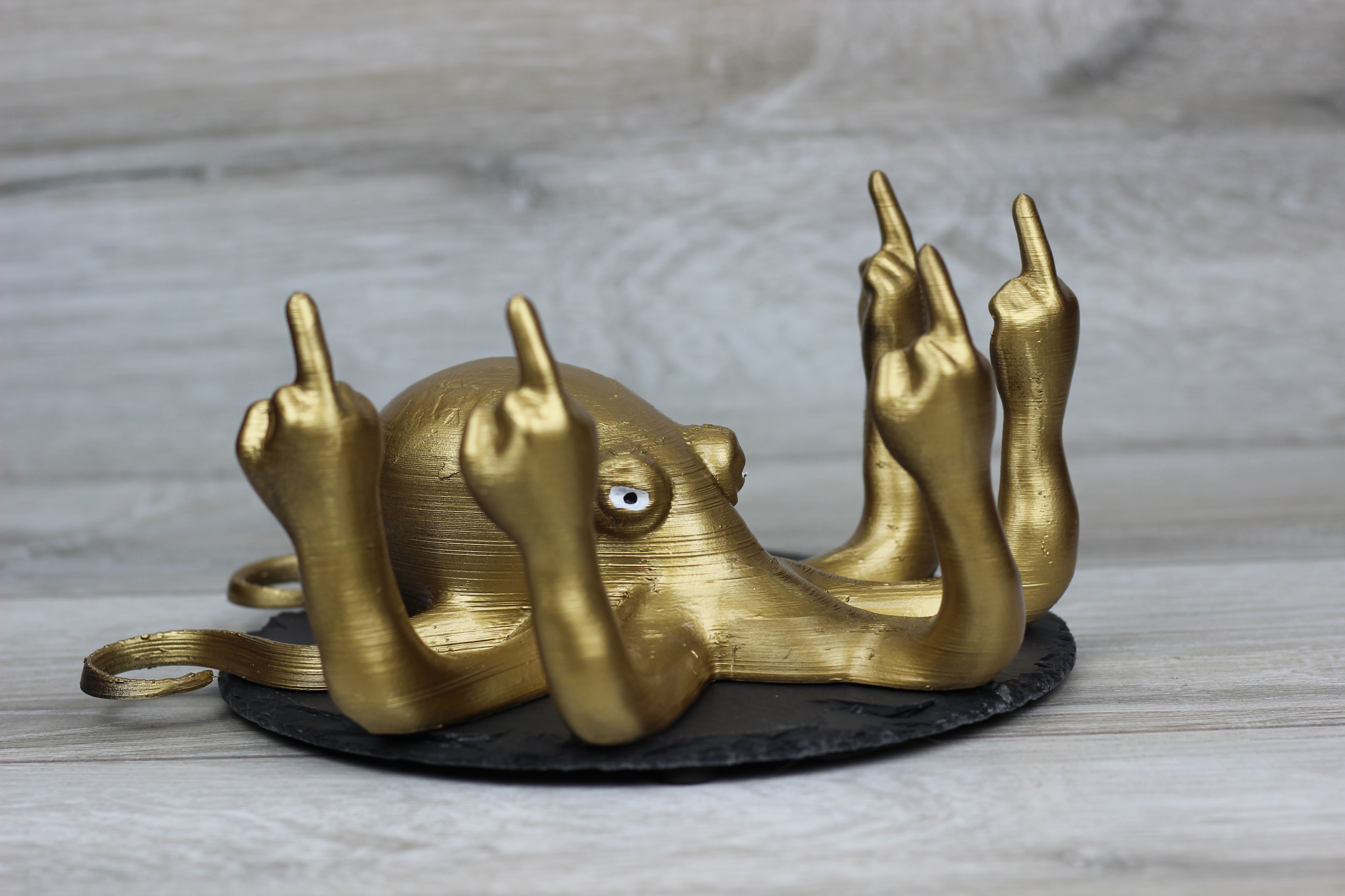 Octopus Fucktopus, Gag gift, middle finger, hand figure, int - Inspire ...