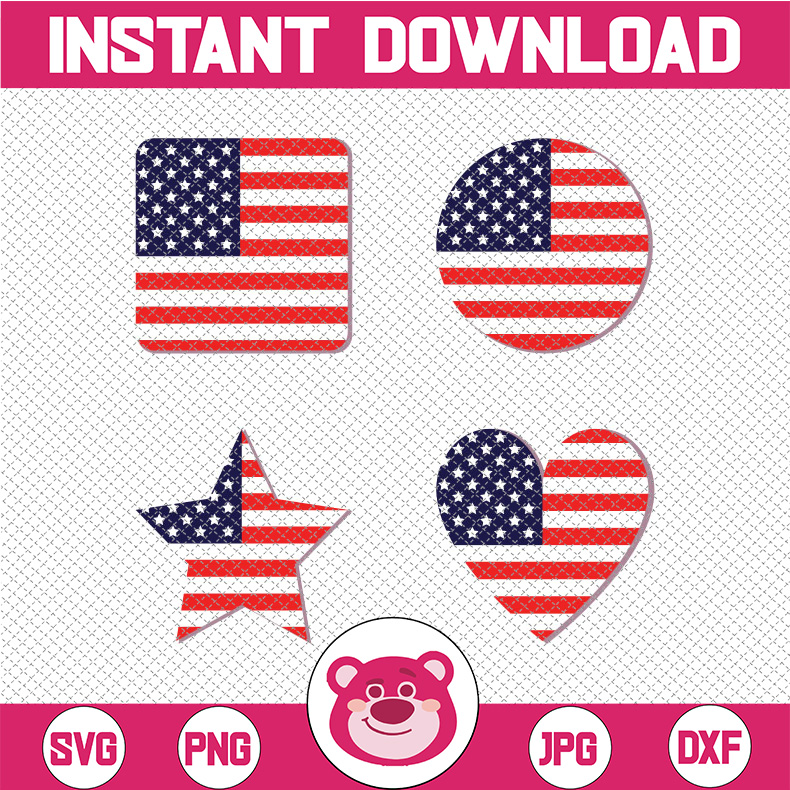 American Flag PNG for sublimation, USA Flag Clipart, 4th of - Inspire