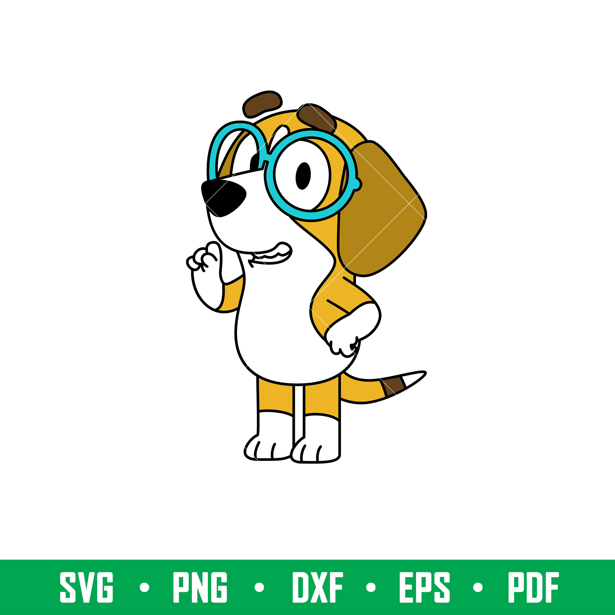Bluey Heeler Svg, Bluey Svg, Bluey Dog Svg, Bluey Silhouette - Inspire