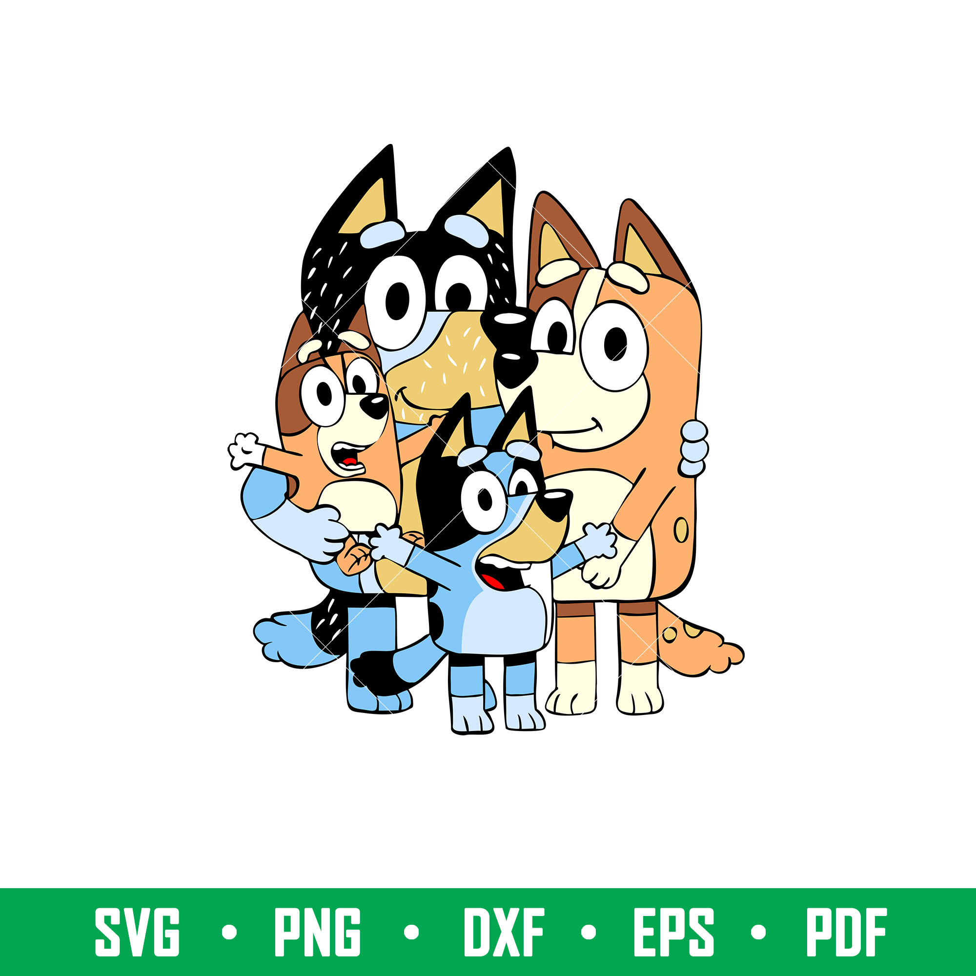 Bluey Heeler Svg, Bluey Svg, Bluey Dog Svg, Bluey Silhouette - Inspire