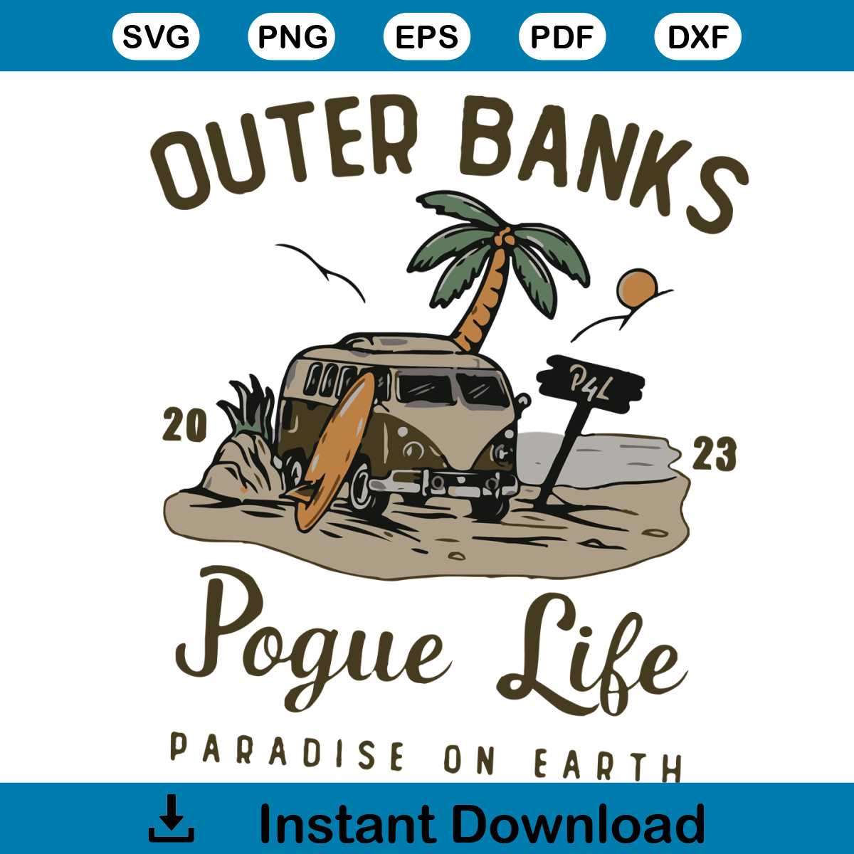 Youshentin Targa In Metallo Retrò – Scritta "Outer Banks Pogue Life", 15,2x20,3 Cm, Bianco, Per Parete