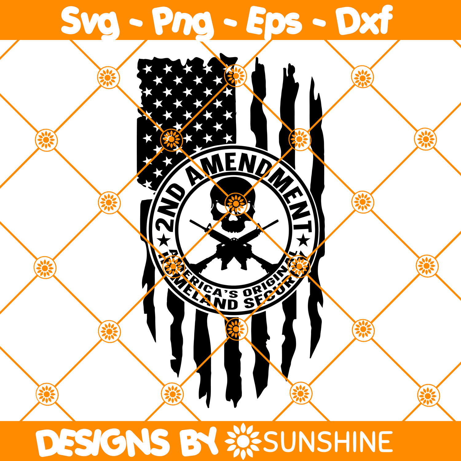 2nd Amendment Tattered Flag Svg ,2nd Amendment SVG, Patrioti Inspire