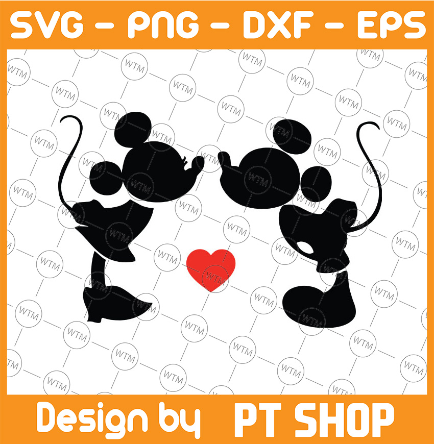 Kiss Mickey Minnie SVG Minnie Mickey Kiss SVG Mouse Svg Inspire 1680168756 CV DI198