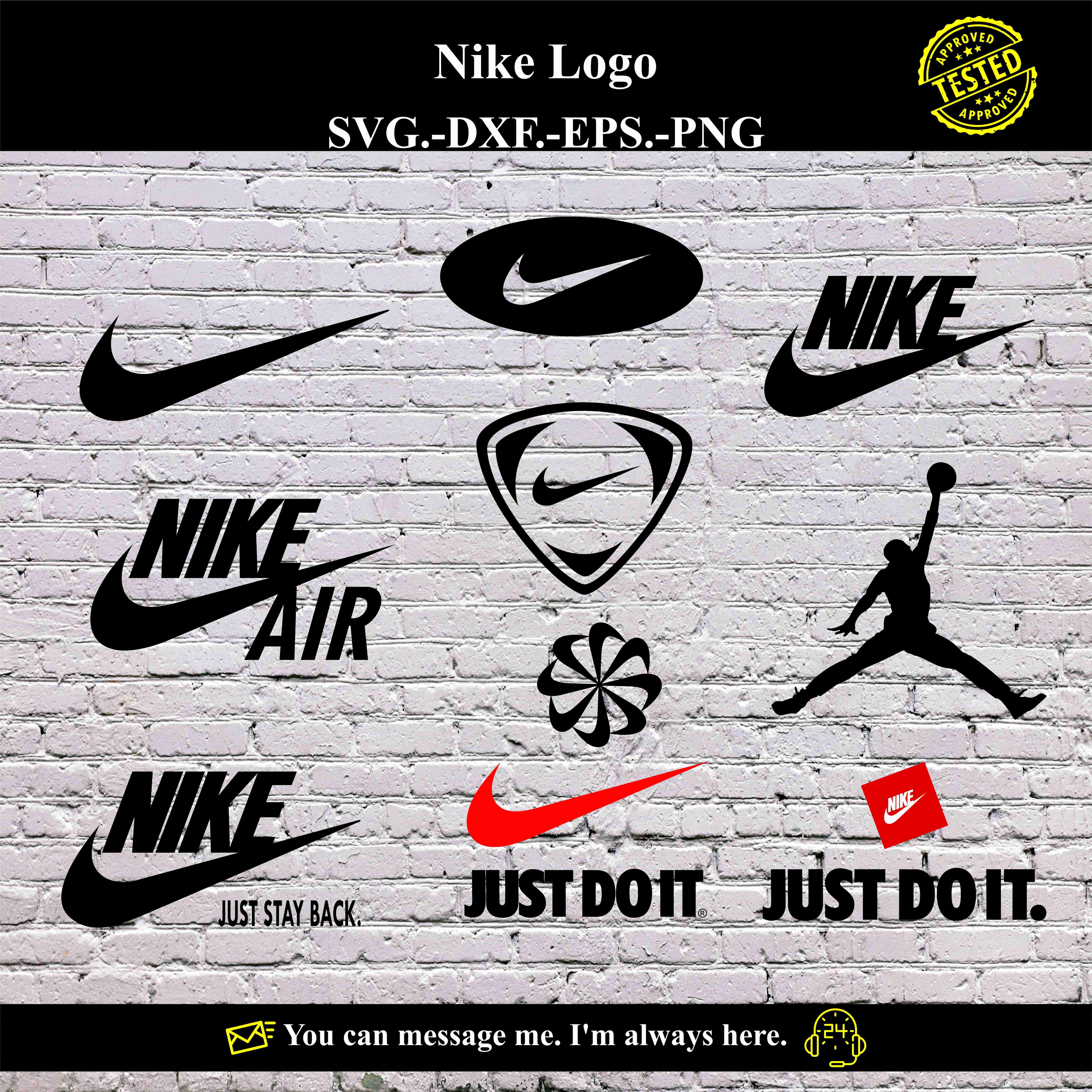 Nike Logo SVG Vector Digital Product Instant Download Inspire Uplift