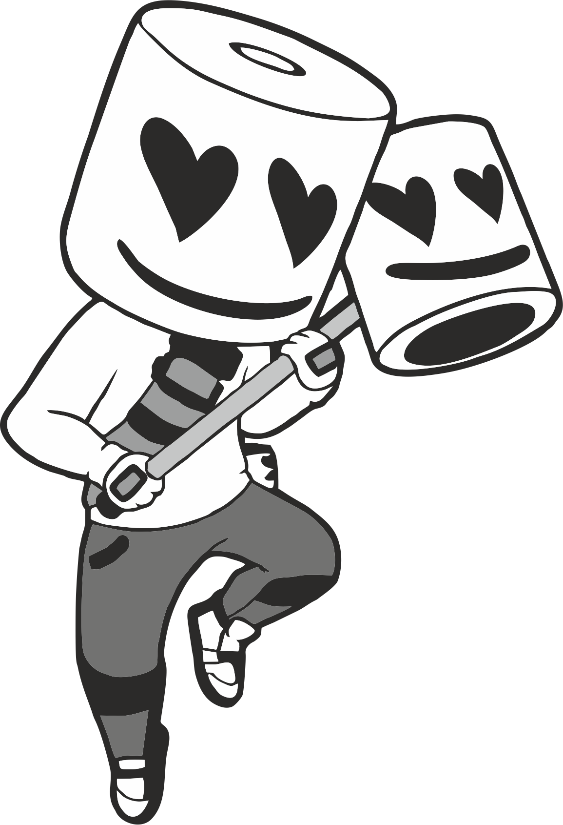 150 DJ Marshmello SVG, Marshmello Svg, Smile Face Svg Inspire Uplift