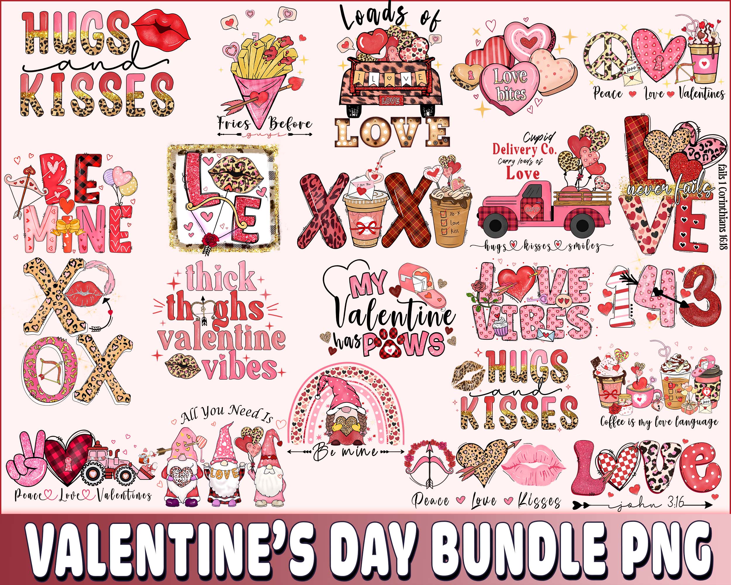 Valentines Day Sublimation bundle, Valentine Day love sublim - Inspire ...