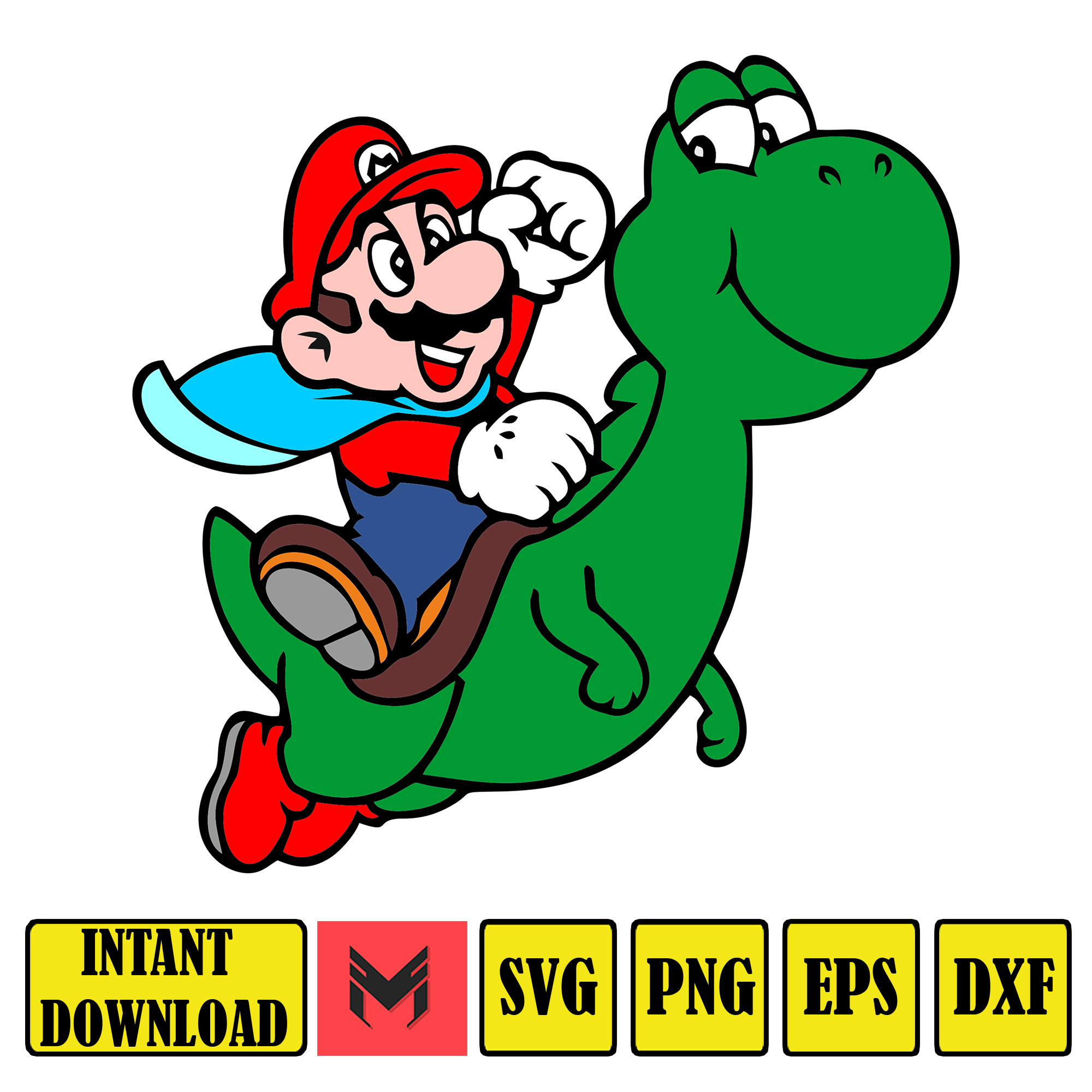 Mario Svg, svg files for cricut, mario svg, mario family svg - Inspire ...