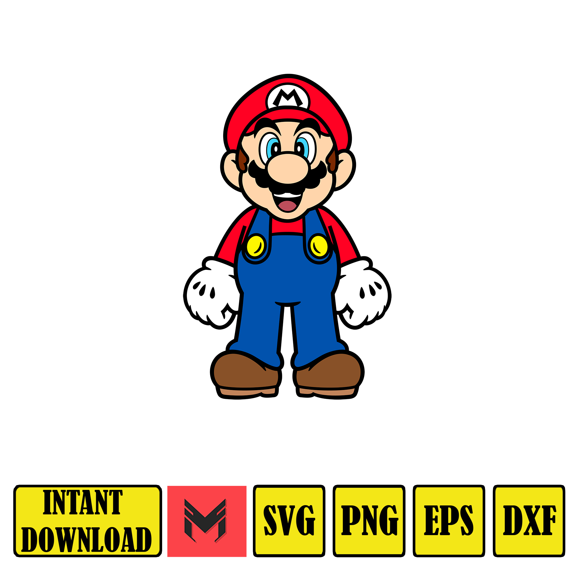 Mario Svg, svg files for cricut, mario svg, mario family svg | Inspire ...