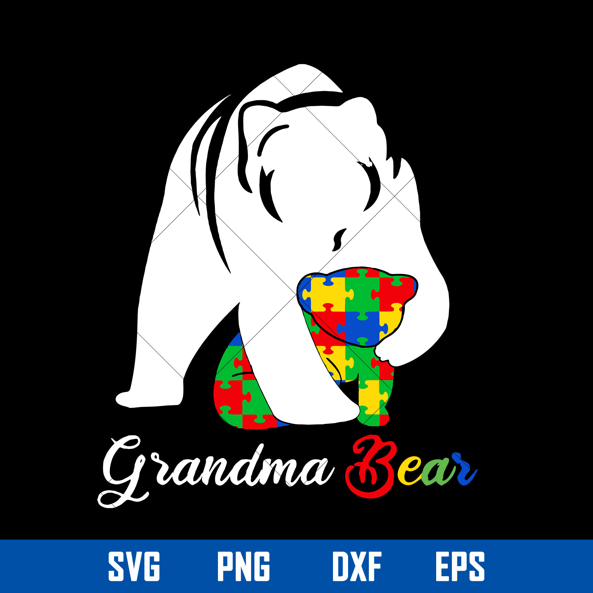 Bear Mom Svg, Autism Awareness Mom Bear Svg, Mother_s Day Sv - Inspire