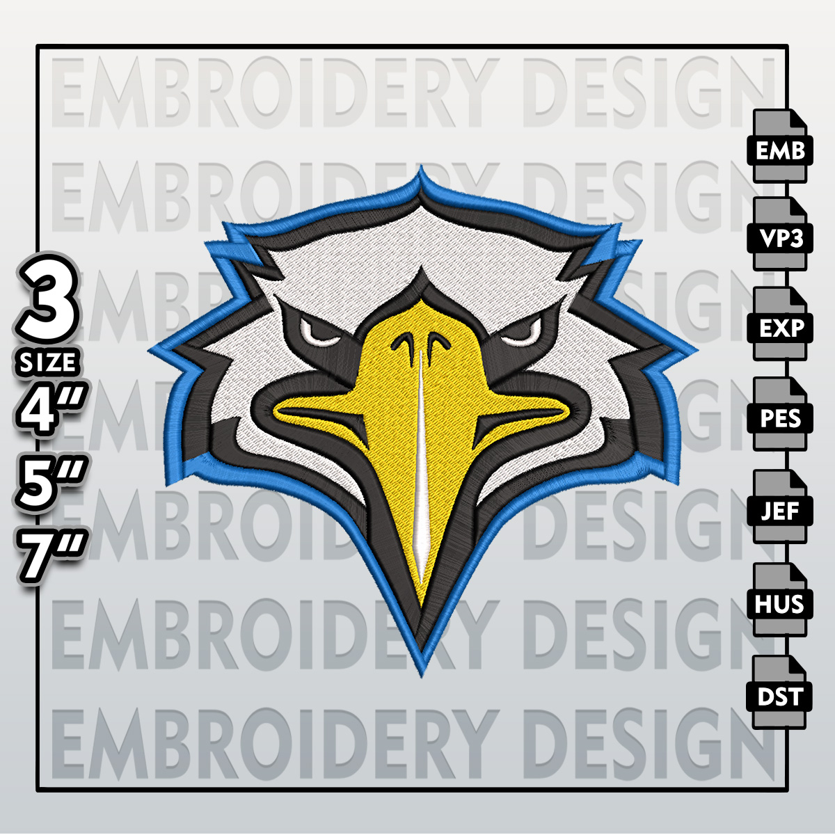 Morehead State Eagles Eagles Embroidery Designs, NCAA Logo E Inspire