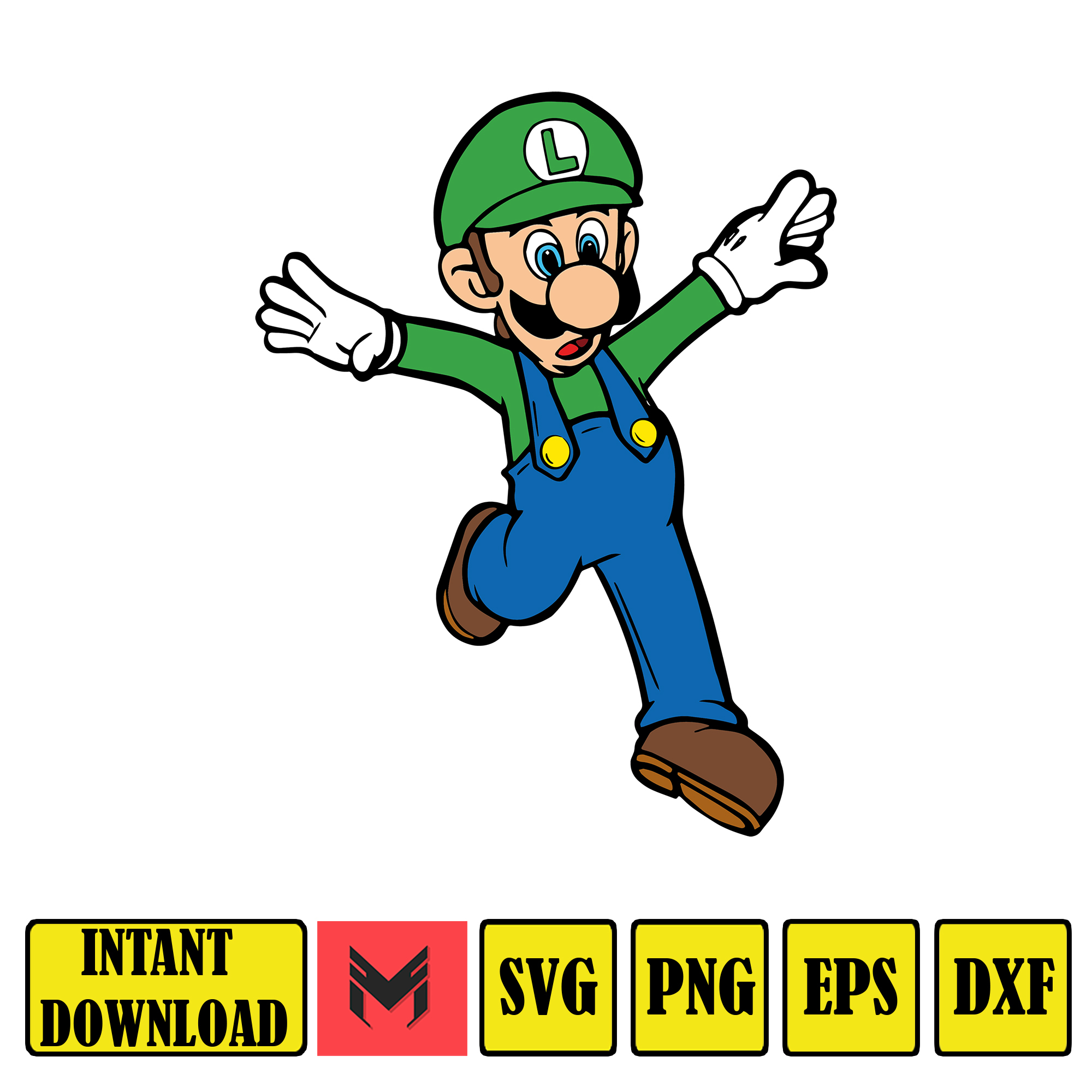 Super Mario Svg,mario svg files for cricut, mario family svg - Inspire
