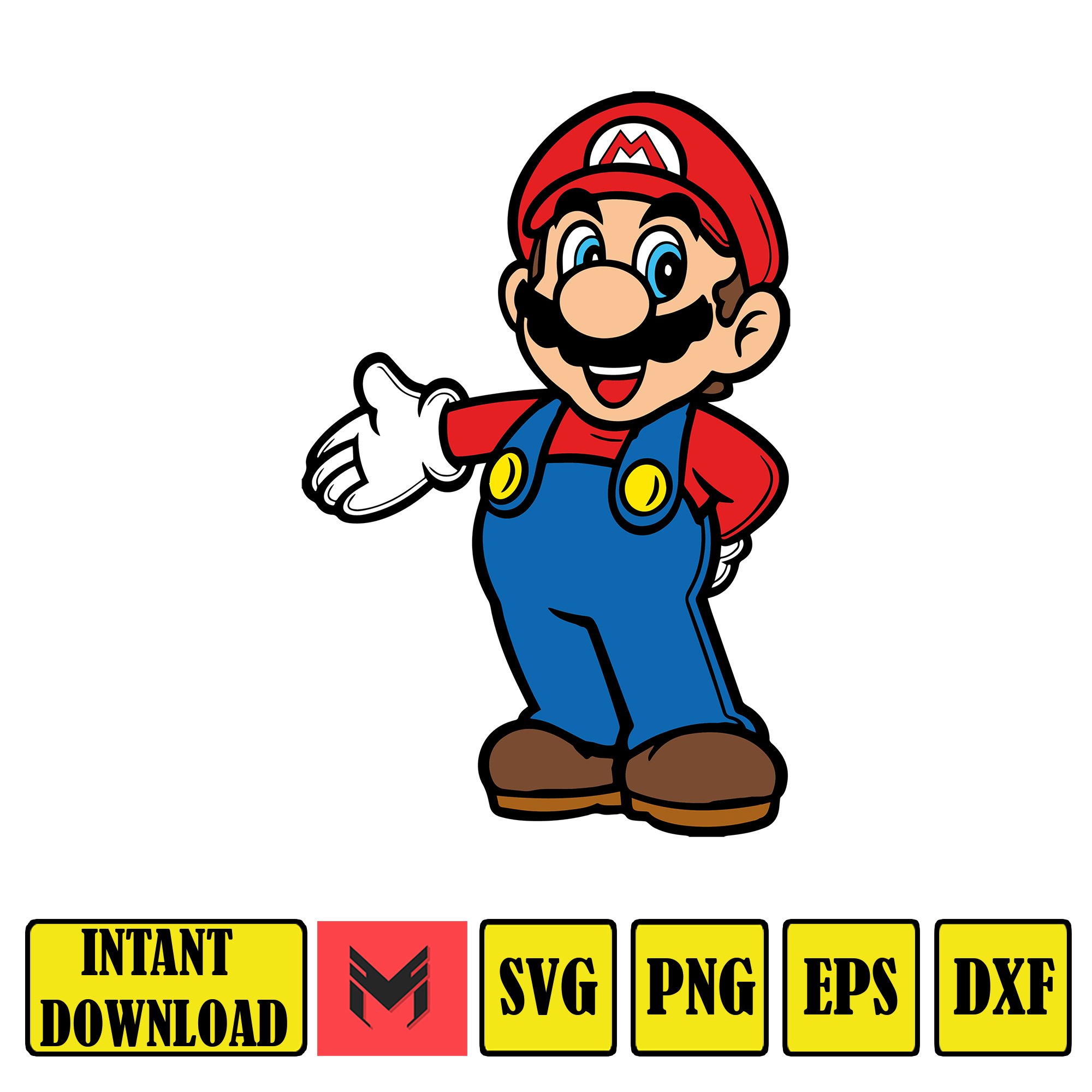 Super Mario Svg,mario svg files for cricut, mario family svg - Inspire