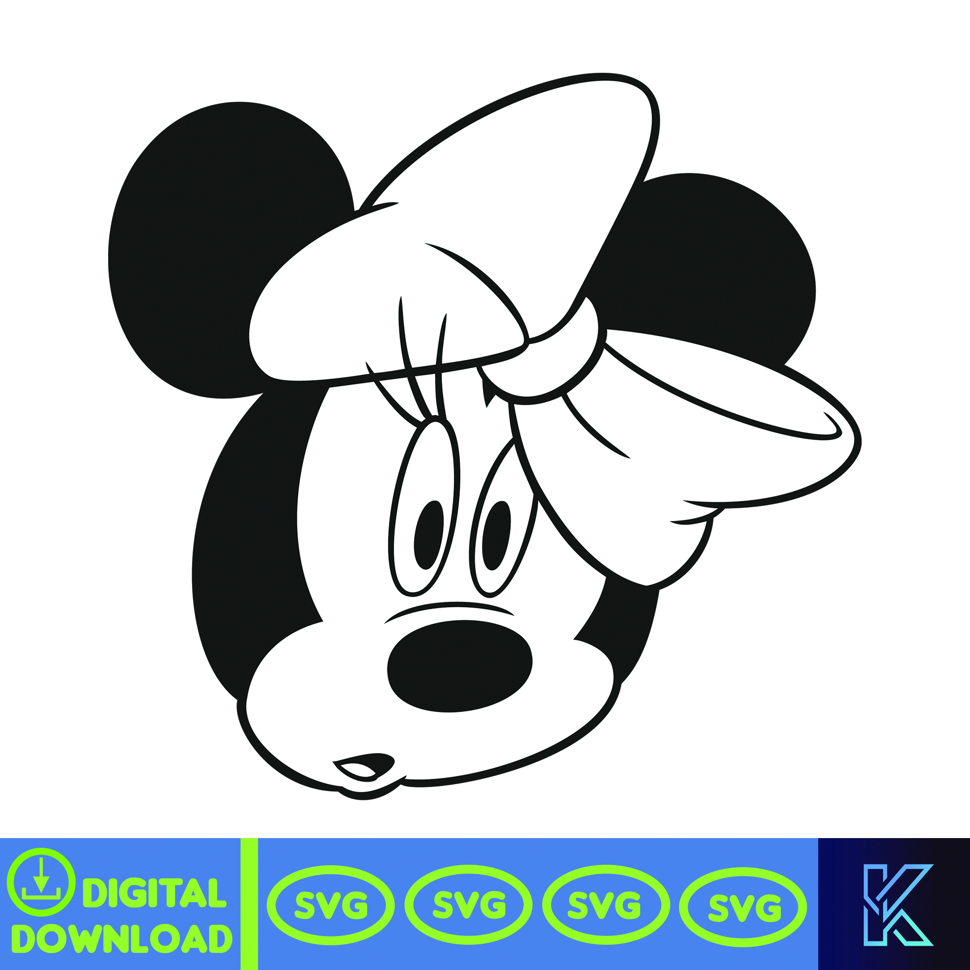 Minnie Mouse svg, Minnie Mouse Birthday, Princess svg, Micke - Inspire