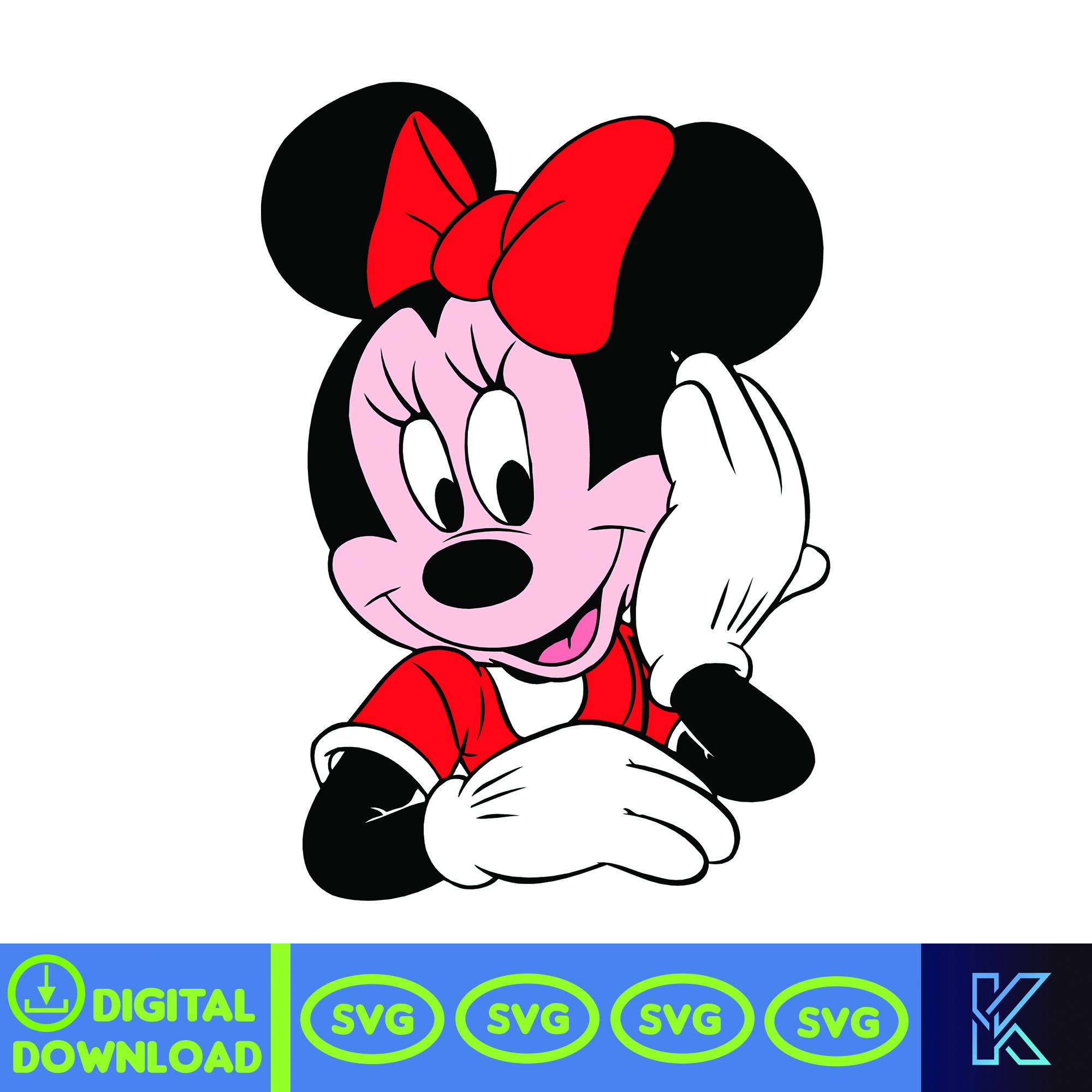 Minnie Mouse svg, Minnie Mouse Birthday, Princess svg, Micke - Inspire