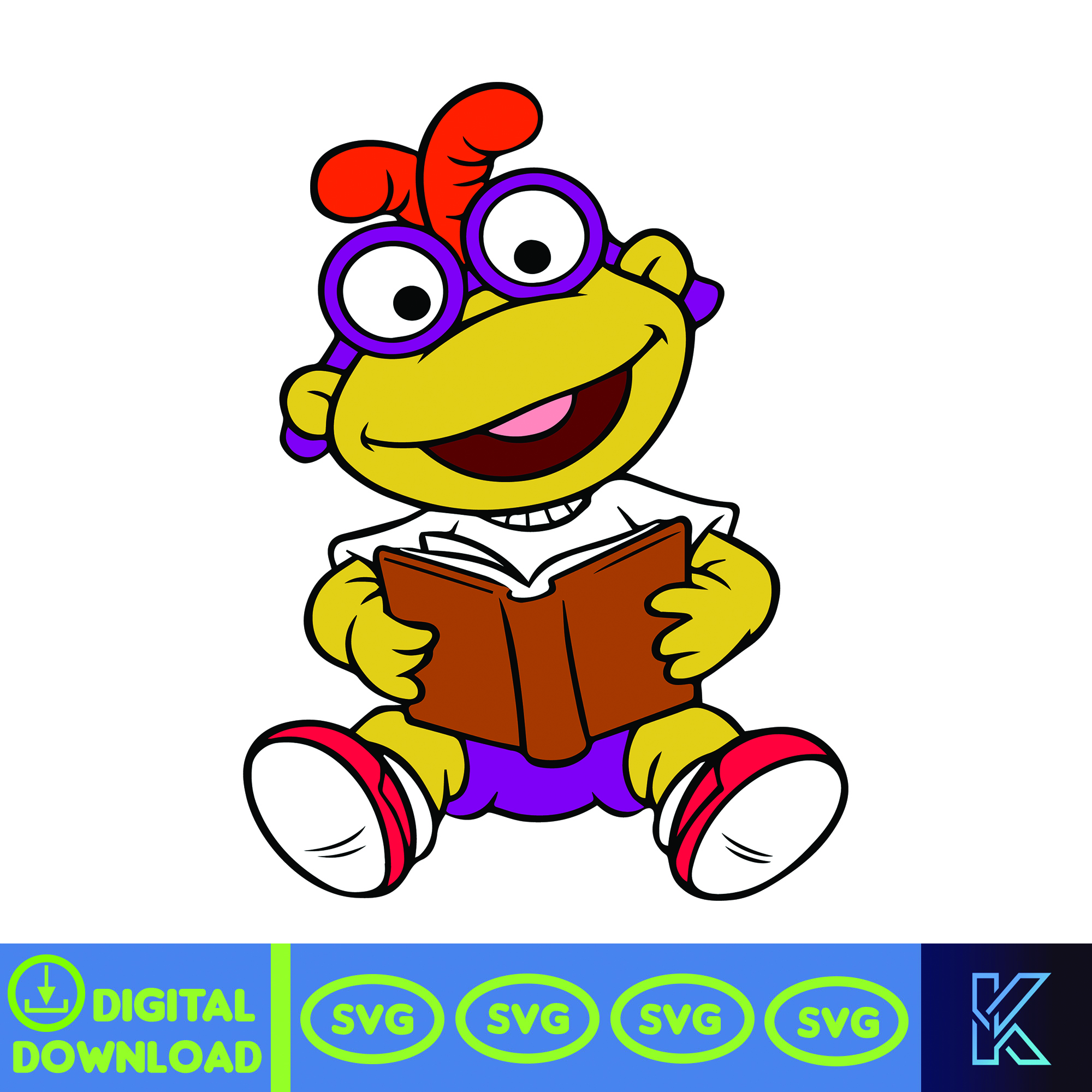 Muppet Vector Muppets SVG, Digital download, SVG, PNG, Design, Clipart, Cr - Inspire ...