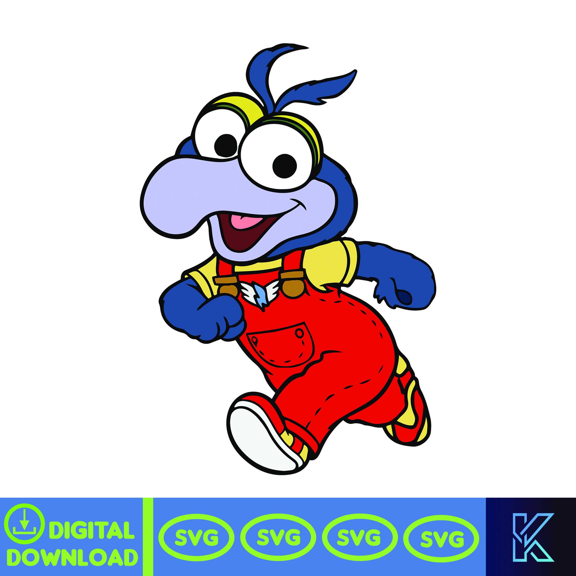 Muppet Vector Muppets SVG, Digital download, SVG, PNG, Design, Clipart, Cr | Inspire ...