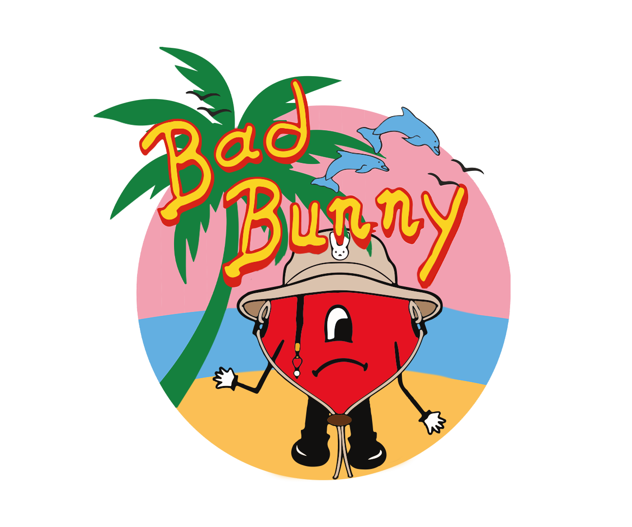 Bad Bunny Bad Bunny Svg Yo Perreo Sola Svg Bad Bunny Logo Inspire 