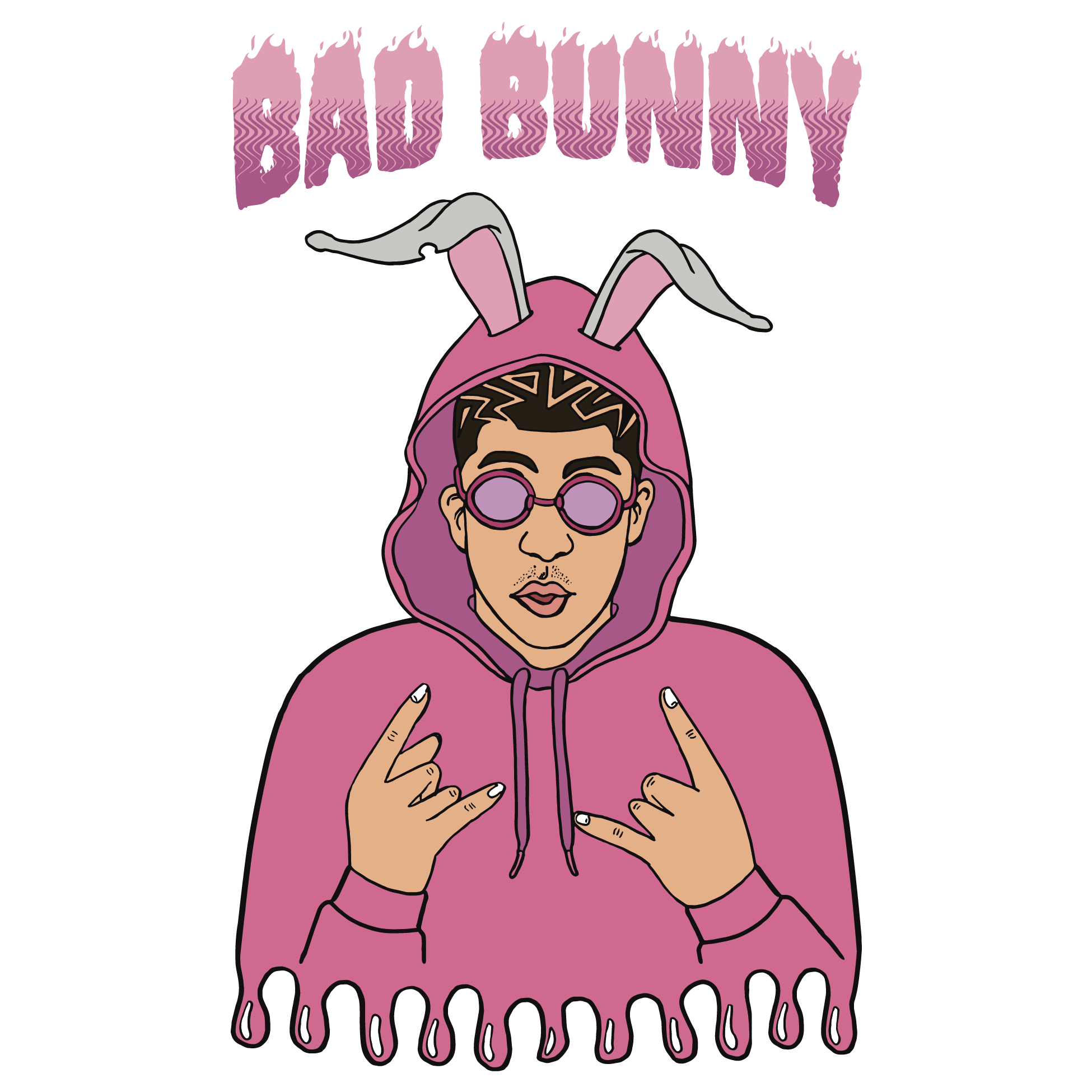 Bad Bunny, Bad Bunny Svg, Yo Perreo Sola Svg, Bad bunny logo Inspire
