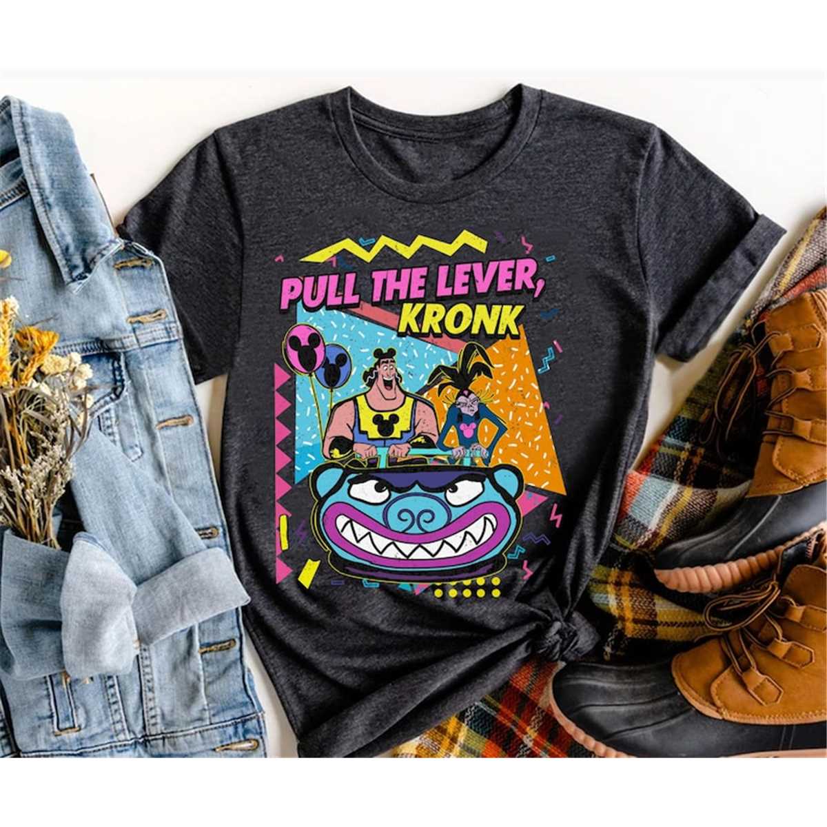Retro 90s Yzma And Kronk Pull The Lever Shirt / The Emperor' | Inspire ...