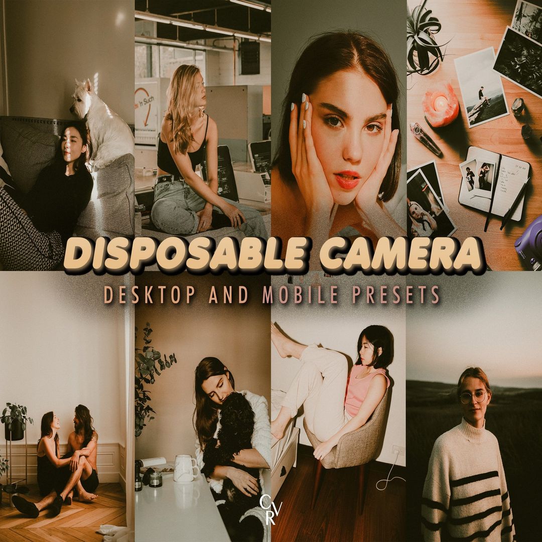 10 Disposable Camera Lightroom Presets, For Desktop and Mobi Inspire