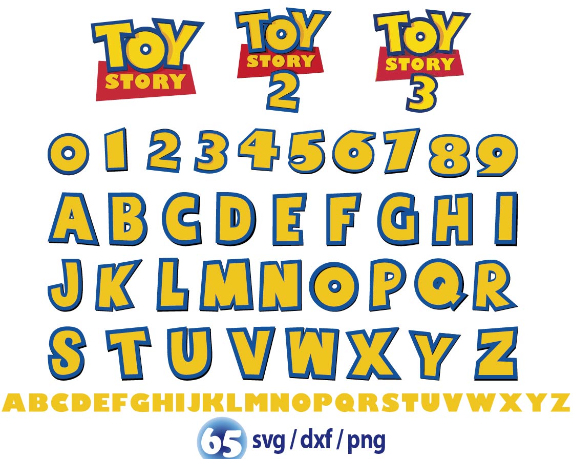 Toy Story Font svg, Toy Story Alphabet svg, Toy Story png Inspire Uplift