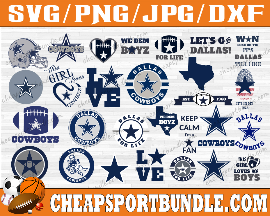 Bundle 27 Files Dallas Cowboys Football team Svg, Dallas Cow - Inspire ...