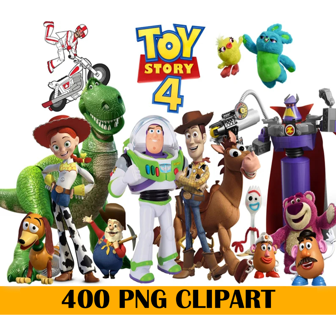 400 Toy Story Clipart Png, Toy Story Bundle, Toy Story Bir - Main Image