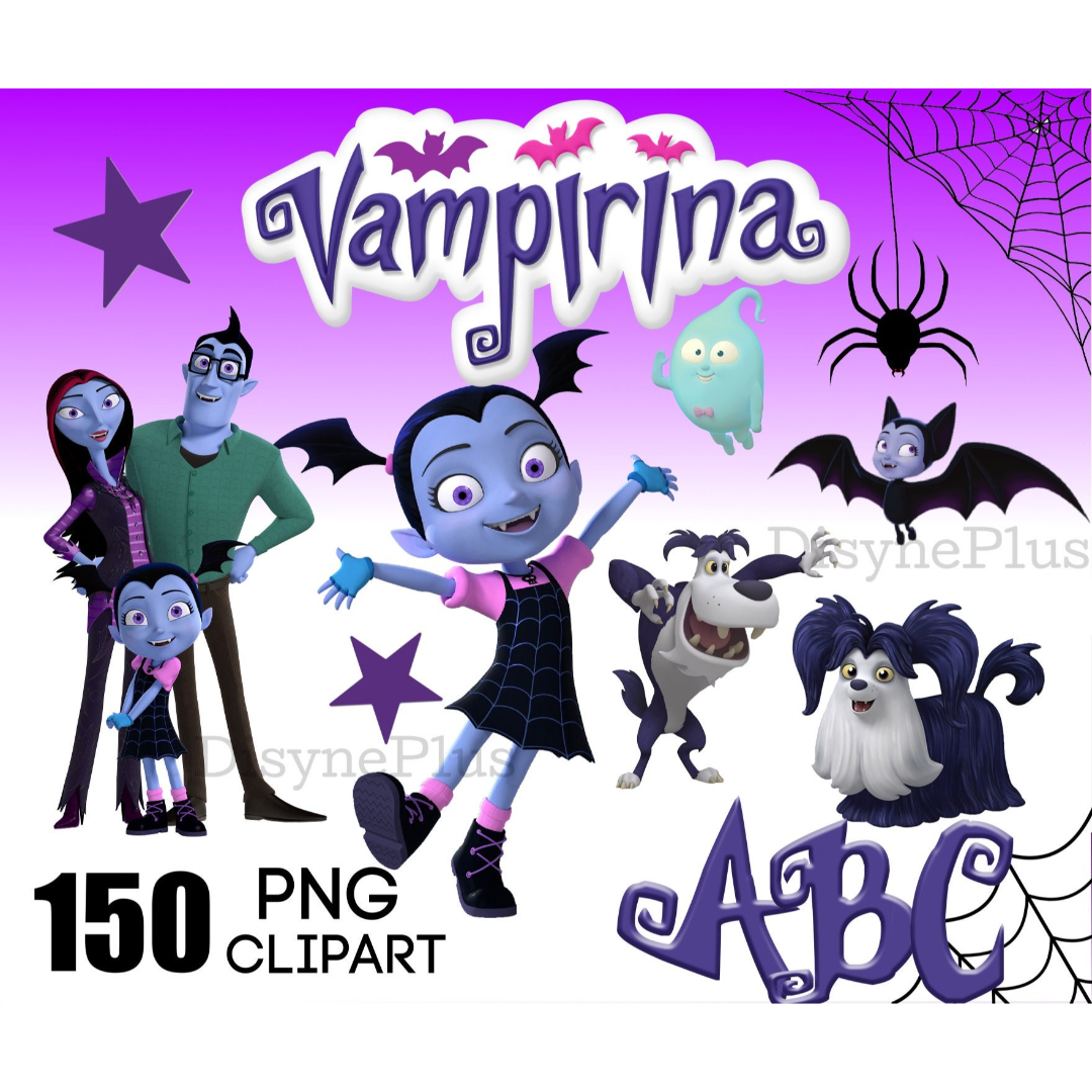150 Vampirina Clipart Bundle, Vampirina Bat Clipart, Vampiri | Inspire ...