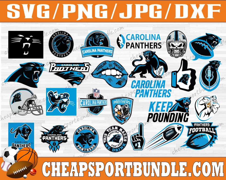 Bundle 26 Files Carolina Panthers Football team Svg, arolina | Inspire ...