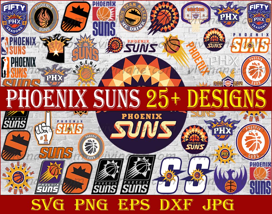 Bundle 48 Files Phoenix Suns Basketball Team svg, Phoenix Su Inspire