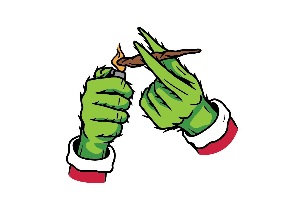Grinch Svg, Lighting Cannabis SVG, grinch smoking svg, Light | Inspire