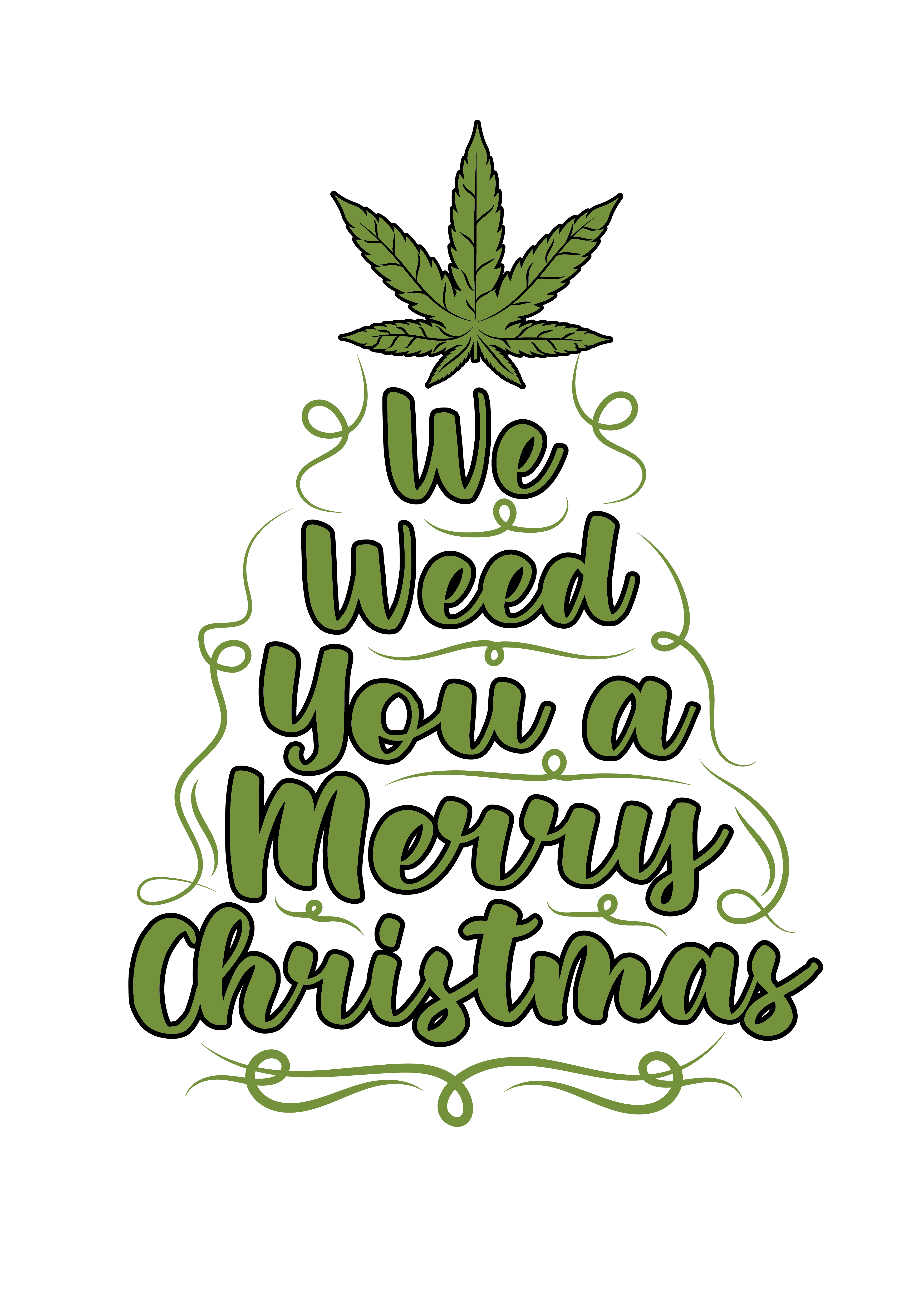 We Weed you a Merry Xmas,Weed Christmas Bundle Svg, Cannabis | Inspire ...