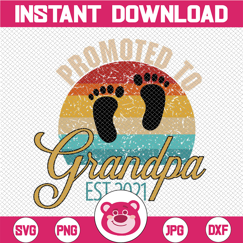 Promoted to Grandpa Est 2022 SVG, New Grandpa, Future Grandp - Inspire ...