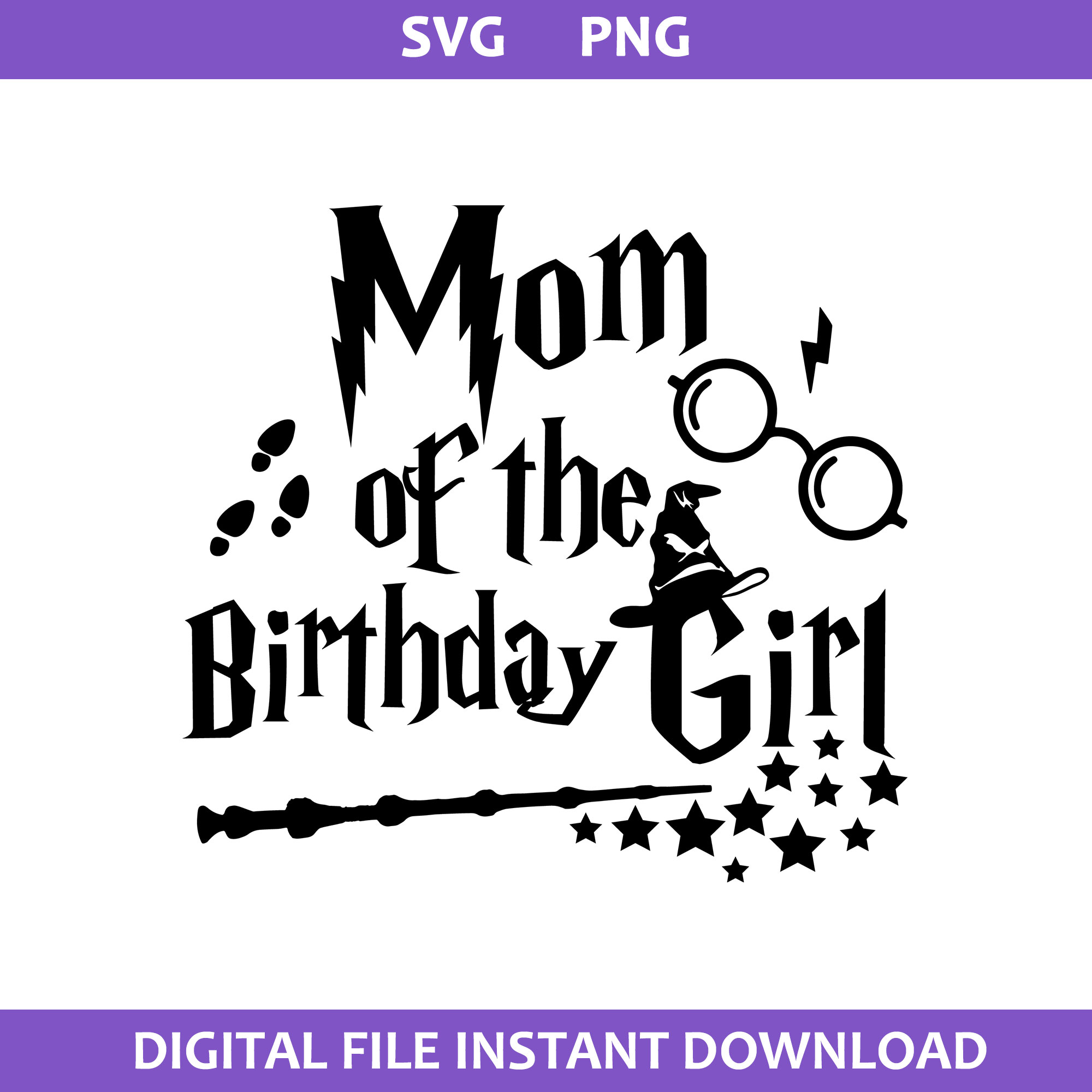 Mom Of The Birthday Girl Svg, Harry Potter Birthday Girl Svg - Inspire ...