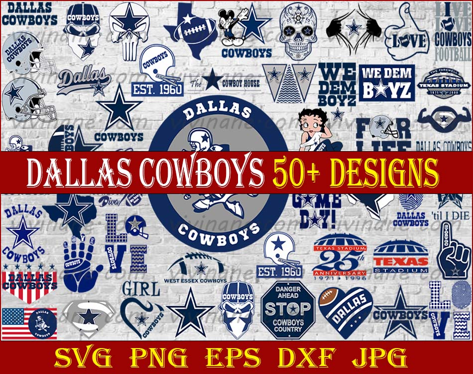 Bundle 50 Files Dallas Cowboys Football Teams Svg, Dallas Co | Inspire ...