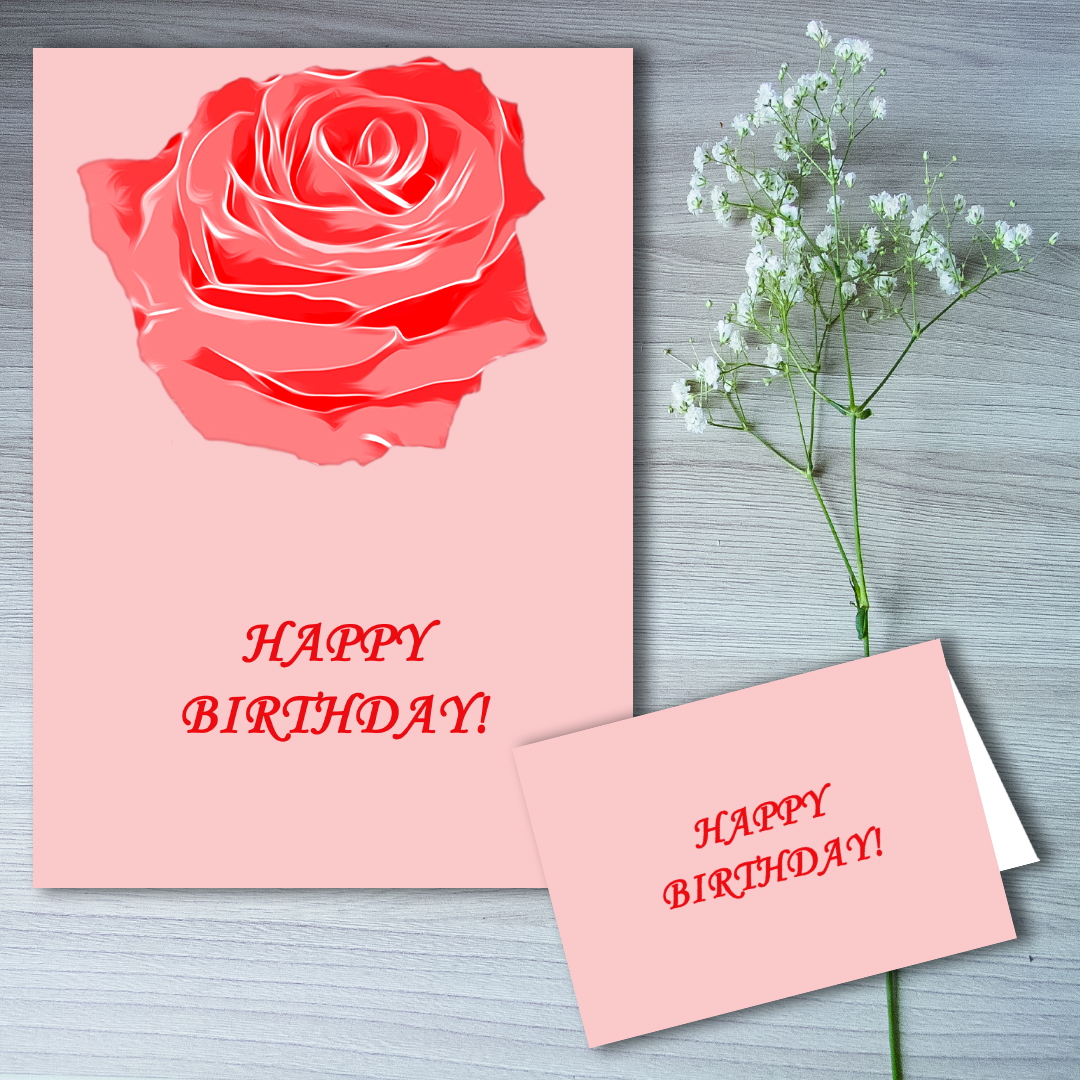 Digital Greeting Card, Birthday Card Inspire Uplift