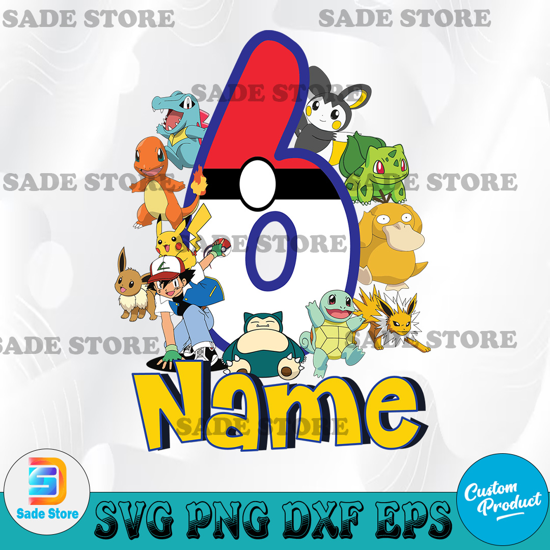 Pokemon Birthday SVG, Funny Pikachu Game Cartoon Kids Toddle | Inspire Uplift for Free Printable Pokemon Birthday Banner