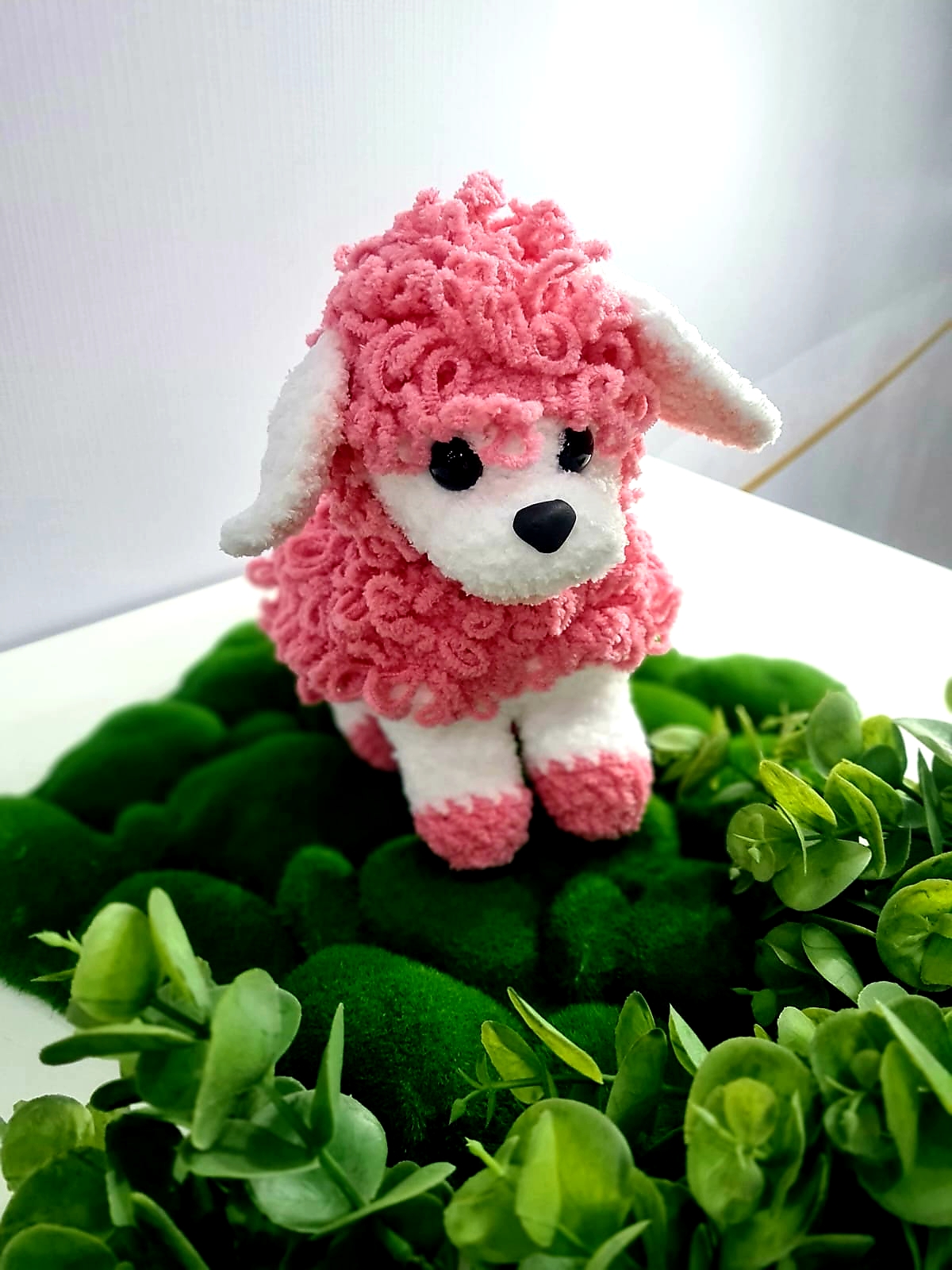 Amigurumi toy sheep Handmade work toy lamb Inspire Uplift
