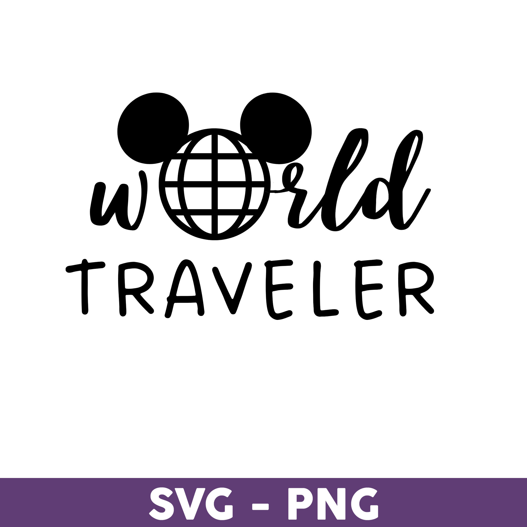 World Traveler Svg, Mickey Mouse Svg, Disney Svg, Disney Tri Inspire