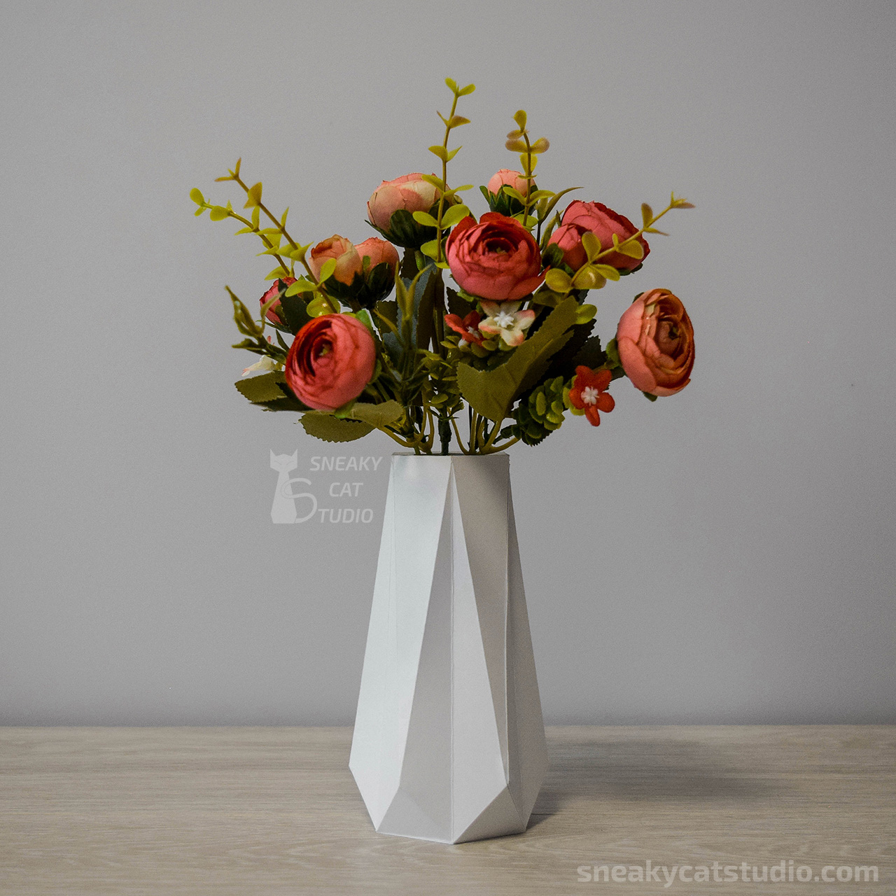 Vase model 9 3D Papercraft template Digital pattern for pr Inspire