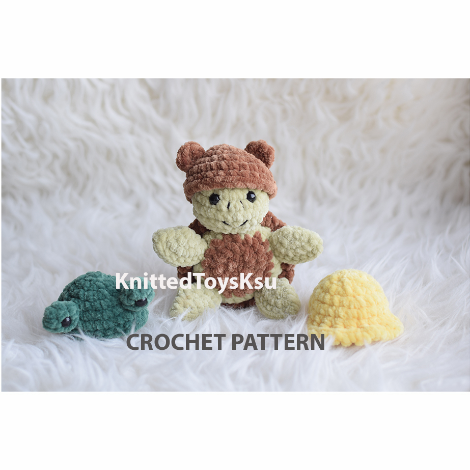 crochet amigurumi turtle easy pattern tortoise PDF pattern Inspire